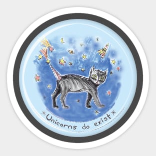 unicorns do exist Sticker